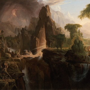 Thomas Cole: Expulsion From the Garden of Eden. Fine Art Print/Poster 00379 image 1