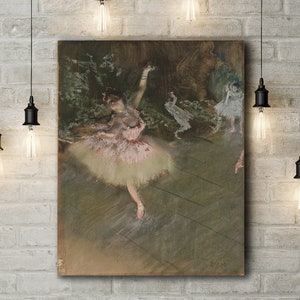 Premium Canvas Art Print of Edgar Degas: The Star
