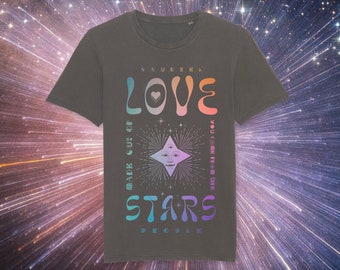 Love Stars Sauriêl People Vintage Dyed Eco Friendly UNISEX Tee