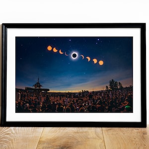 Solar Eclipse Photographic Print: Oregon 2017 Limited Edition