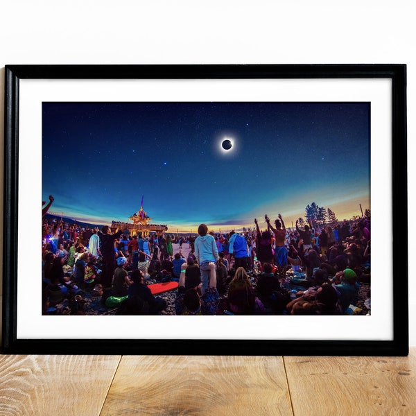 LIMITED EDITION Global Eclipse Gathering 2017 Solar Eclipse Professional Photographic Print by Sauriêl Creative | Oregon USA