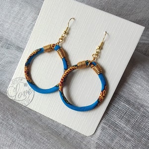 Beautiful quality Wax fabric earrings, ethnic patterned fabric woman wedding birthday ceremonies