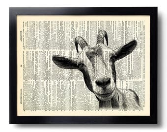 Goat Wall Art Etsy