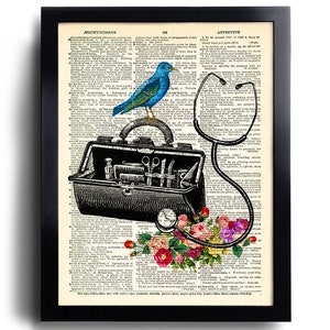 Doctor gift Stethoscope Print Stethoscope poster Nurse Gift Doctor Gift Medical Student Gift Doctor Graduation Gift Doctor Office Decor 673