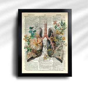 Anatomy Print Set 6 Medical Wall Art Anatomical Poster Home Decor Gifts ...