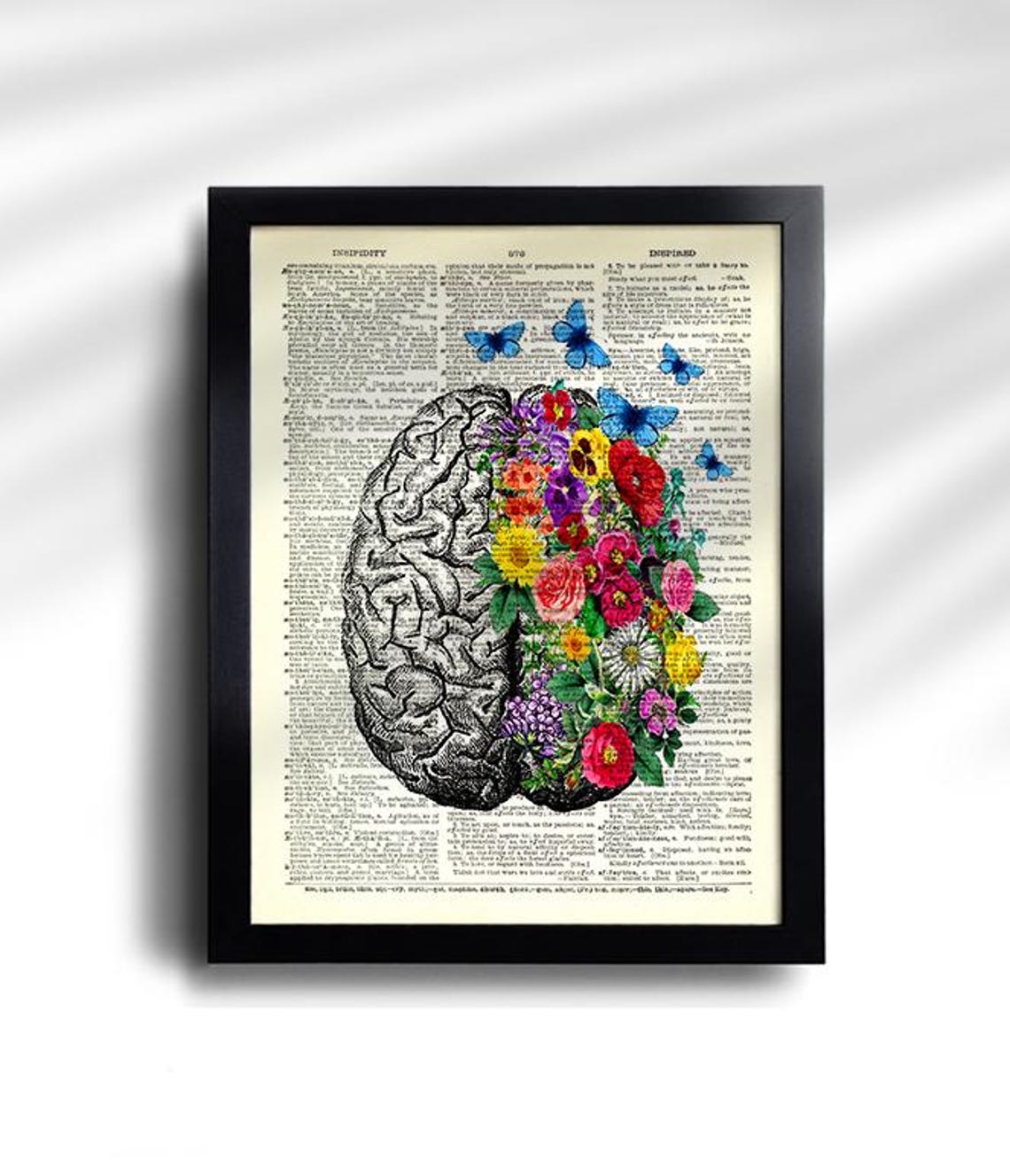Anatomy Print Set of 6 Floral Medical Wall Art Human Anatomy Poster ...