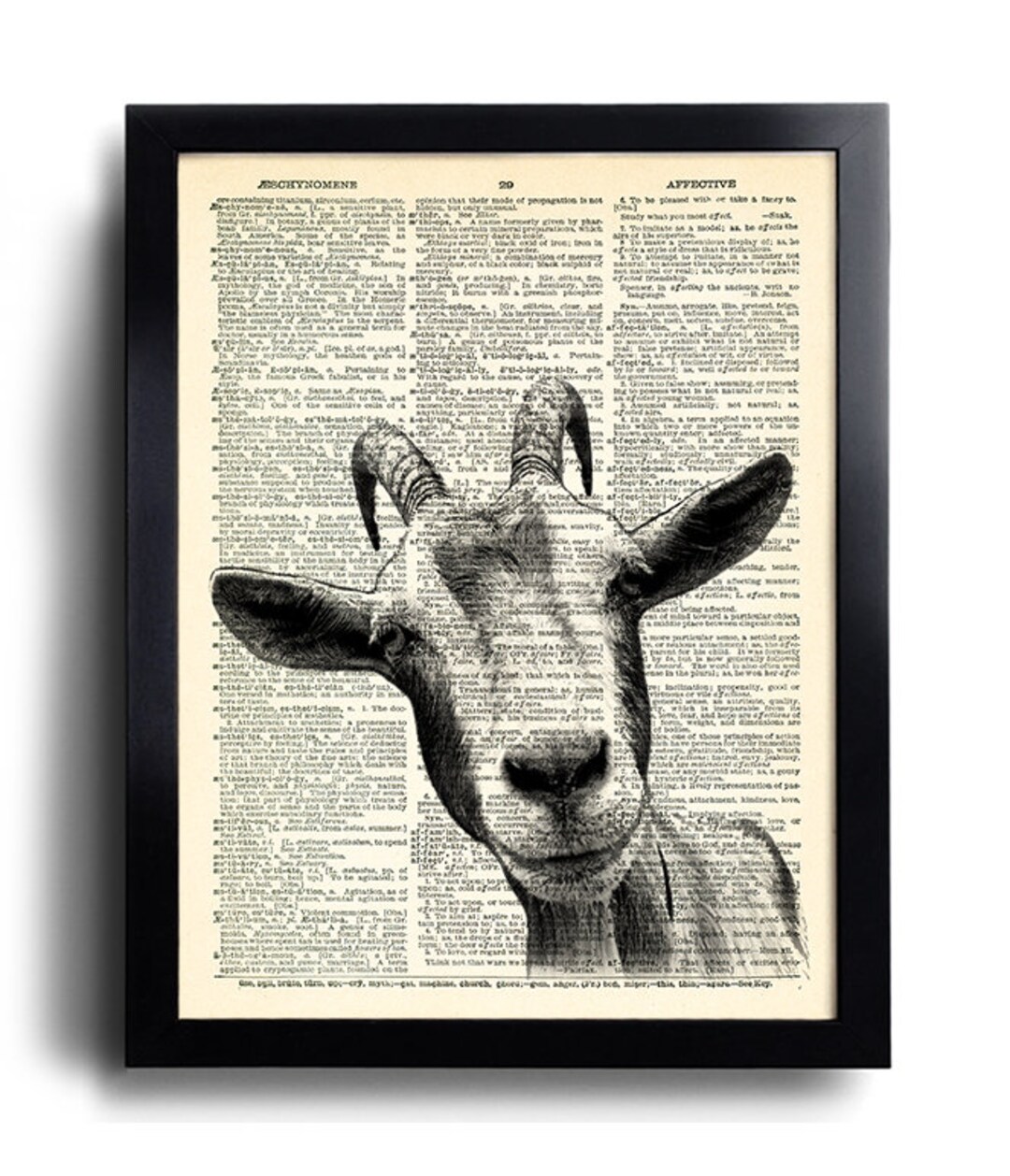 Goat Print Goat WALL ART Goat Poster Goat Wall Decor Goat Bedroom Decal Gift for Wife Kids Room