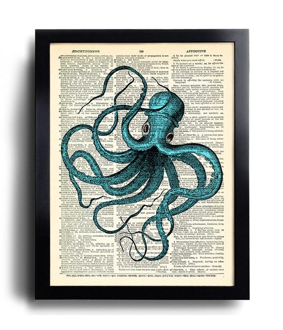 Pulpo Marino Pintura En Tinta Paquete De 4 Calamar ... Pulpo Marino Pintura En Tinta Paquete De 4 Calamar ...