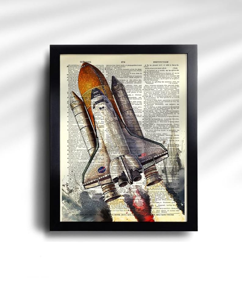 Space Prints set of 6 Outer Space Poster Space Nursery Wall Art Space Educational Poster Rocket Ship Wall Art Space Planet Moon Prints 750 image 4