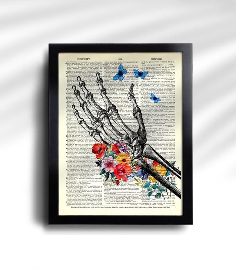 Anatomy Print Set of 6 Floral Medical Wall Art Human Anatomy Poster ...