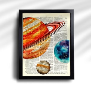 Space Prints set of 6 Outer Space Poster Space Nursery Wall Art Space Educational Poster Rocket Ship Wall Art Space Planet Moon Prints 750 image 7