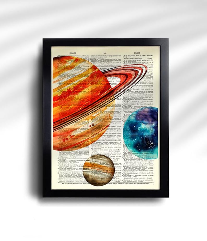 Space Prints set of 6 Outer Space Poster Space Nursery Wall Art Space Educational Poster Rocket Ship Wall Art Space Planet Moon Prints 750 image 7