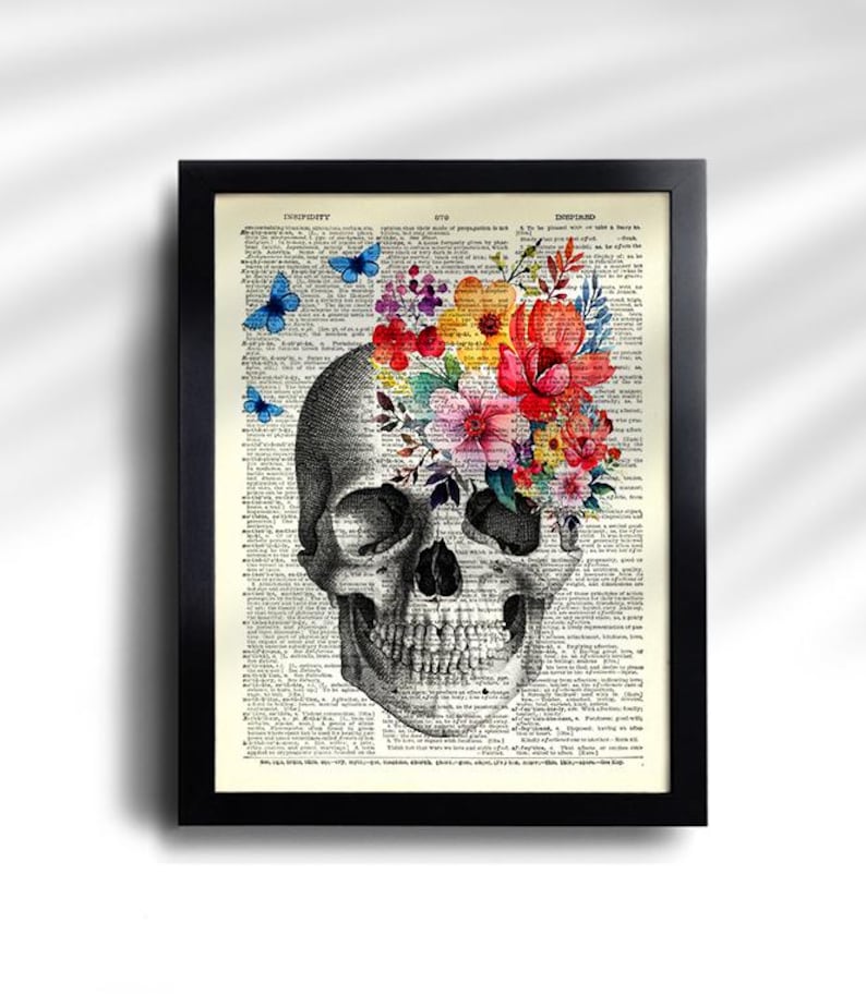 Anatomy Print Set of 6 Floral Medical Wall Art Human Anatomy Poster ...