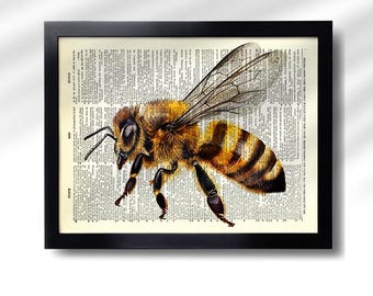 最強 プレベ用 アッセンブリ/ Bumble Bee (受注生産)(在庫3) Bee Print Set of 7 Prints Bee Poster Bee Farmhouse Decor Bumble