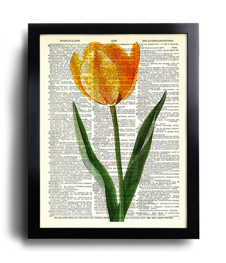 Tulip Print Set of 6 Tulip Flowers Wall Art Tulip Flower Poster ...