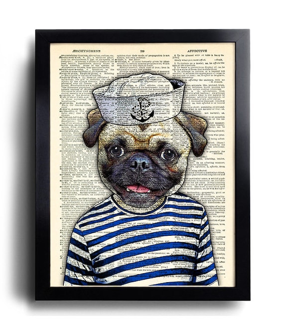 Funny Pug Dog Poster Sailor Pug Print Cool Dog Art Funny Pug Nursery Decor Dog Wall Decor Pug Artwork Gift for Wife Dog Kid room decor 616 Funny Pug Dog Poster Sailor Pug Print Cool Dog Art Funny Pug Nursery Decor Dog Wall Decor Pug Artwork Gift for Wife Dog Kid room decor 616