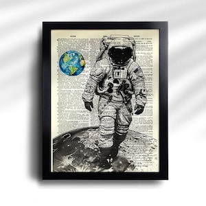 Space Prints set of 6 Outer Space Poster Space Nursery Wall Art Space Educational Poster Rocket Ship Wall Art Space Planet Moon Prints 750 image 3