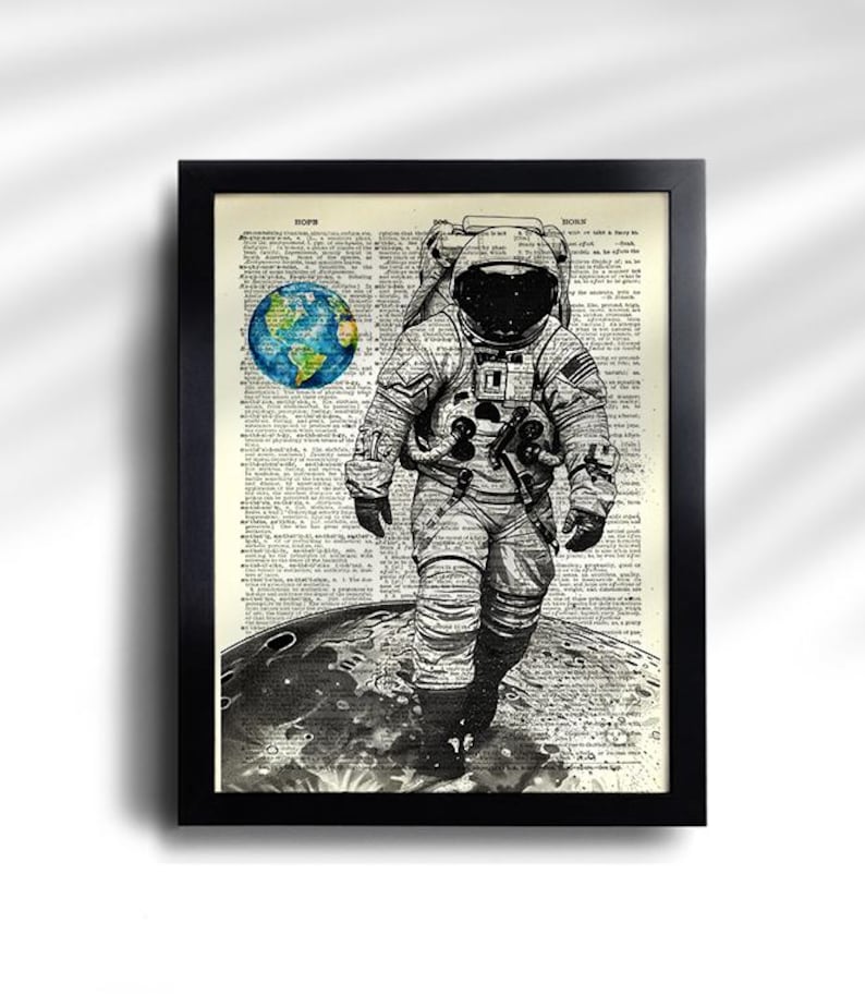 Space Prints set of 6 Outer Space Poster Space Nursery Wall Art Space Educational Poster Rocket Ship Wall Art Space Planet Moon Prints 750 image 3