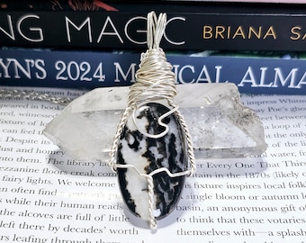 White Buffalo Turquoise Necklace | Wire Wrapped Jewelry | Native American Talisman | Aquarius, Taurus Sagittarius | BT55