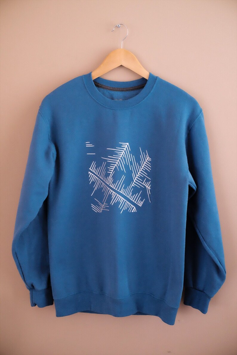 Printed Art Mural Sweater (Blue) main image 1