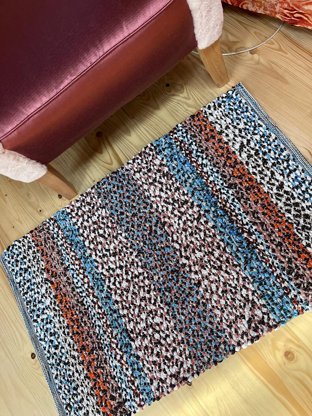 Patchwork Frayed Rug Patchwork Rug Made of Braided Strips - Etsy