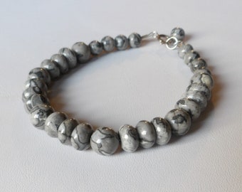 Grey jasper bracelet