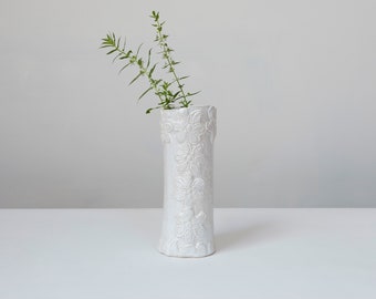 Ceramic flower vase (M)| Candlestick holder M|flower Bud Vase