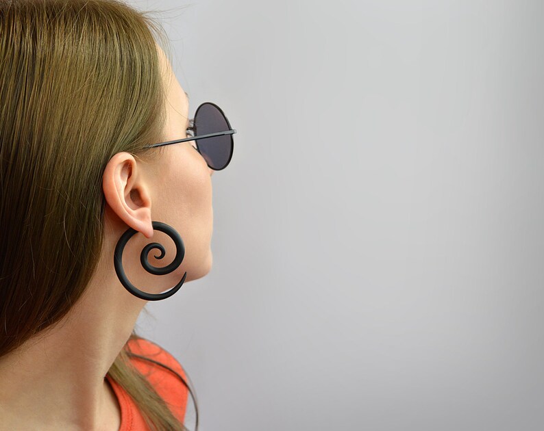 Tribal Gauge Earrings - Exotic Wood Earrings