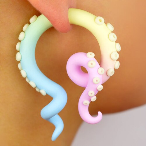Menhera Fairy Kei Yami Kawaii Menhera Kei Tentacle Earrings Etsy