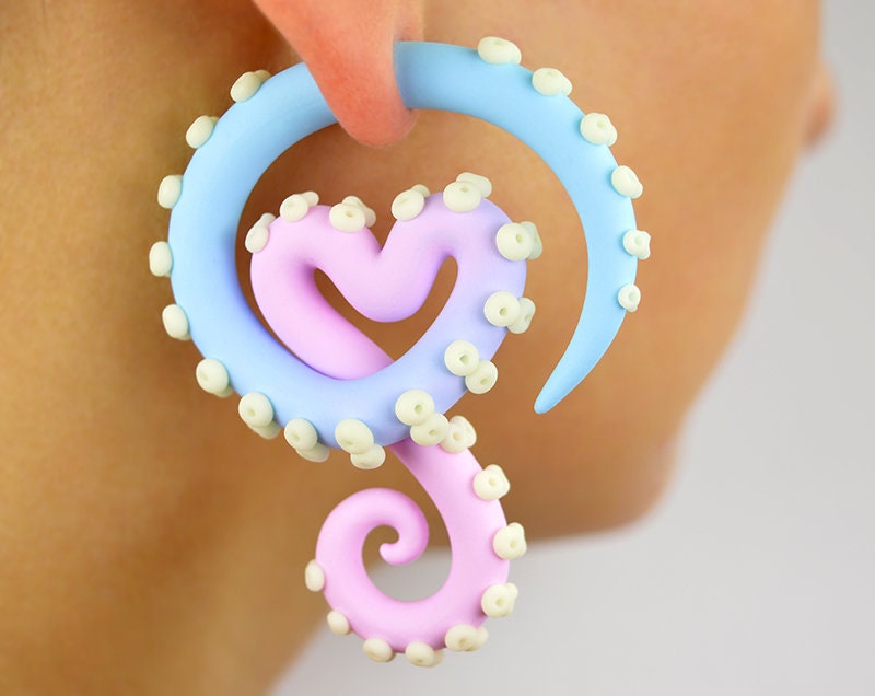 Kpop Earrings Yami Kawaii Menhera Ear Plugs Ear Gauges Fairy Etsy