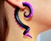 Ursula Earrings Octopus Tentacle Earrings Ears Sea Witch Jewelry Ursula Costume Clothing Ear Plug Gauge Halloween Witch Cosplay 