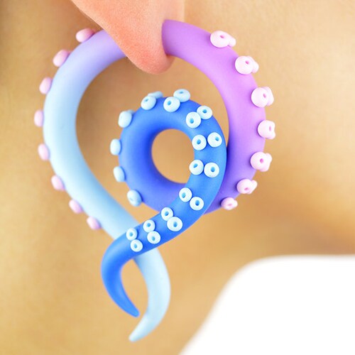 00g Plugs Menhera Fairy Kei Yami Kawaii Menhera Kei Tentacle Etsy
