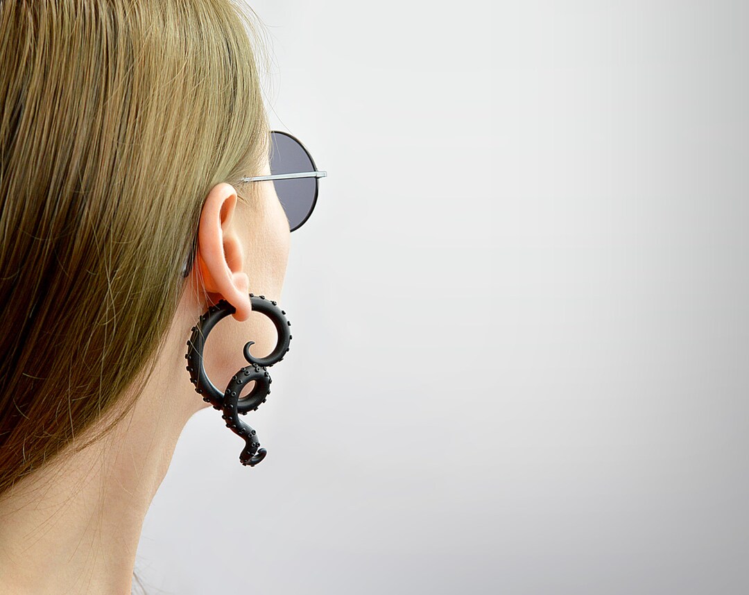 Visual Kei Octopus Fake Gauges Salander Kraken Octopus Ear Plugs