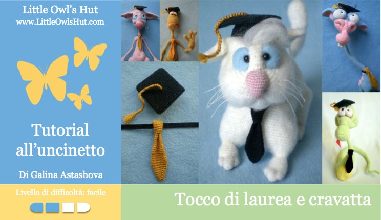 019IT Il Tutorial Alluncinetto Tocco Di Laurea E Cravatta. | Etsy