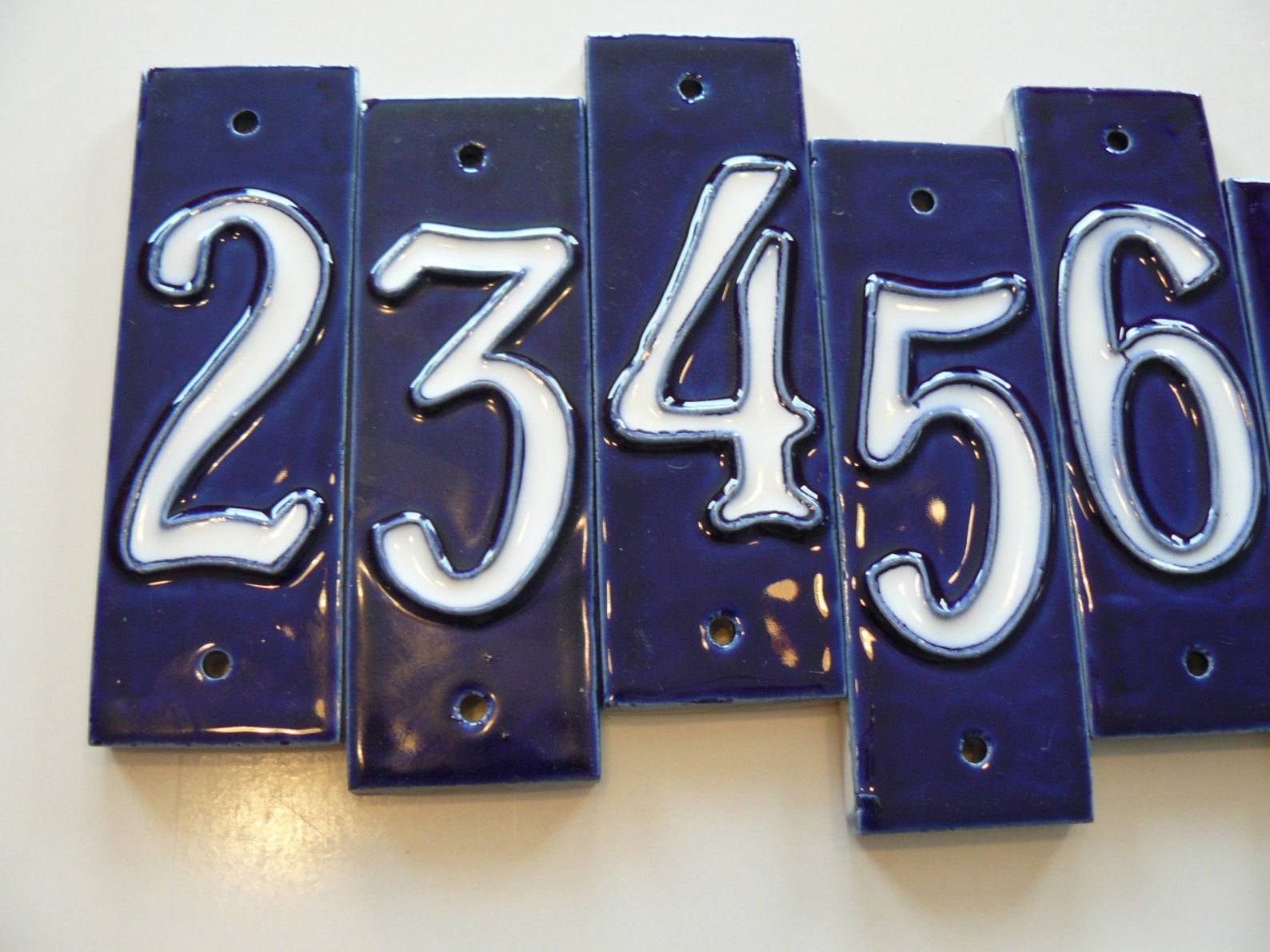 Ceramic House Number. Handmade Etsy