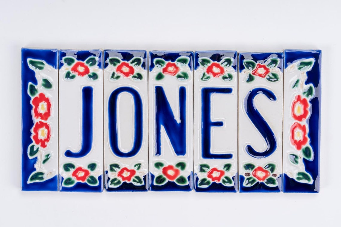 Handmade Ceramic Name Plates Tiles Etsy