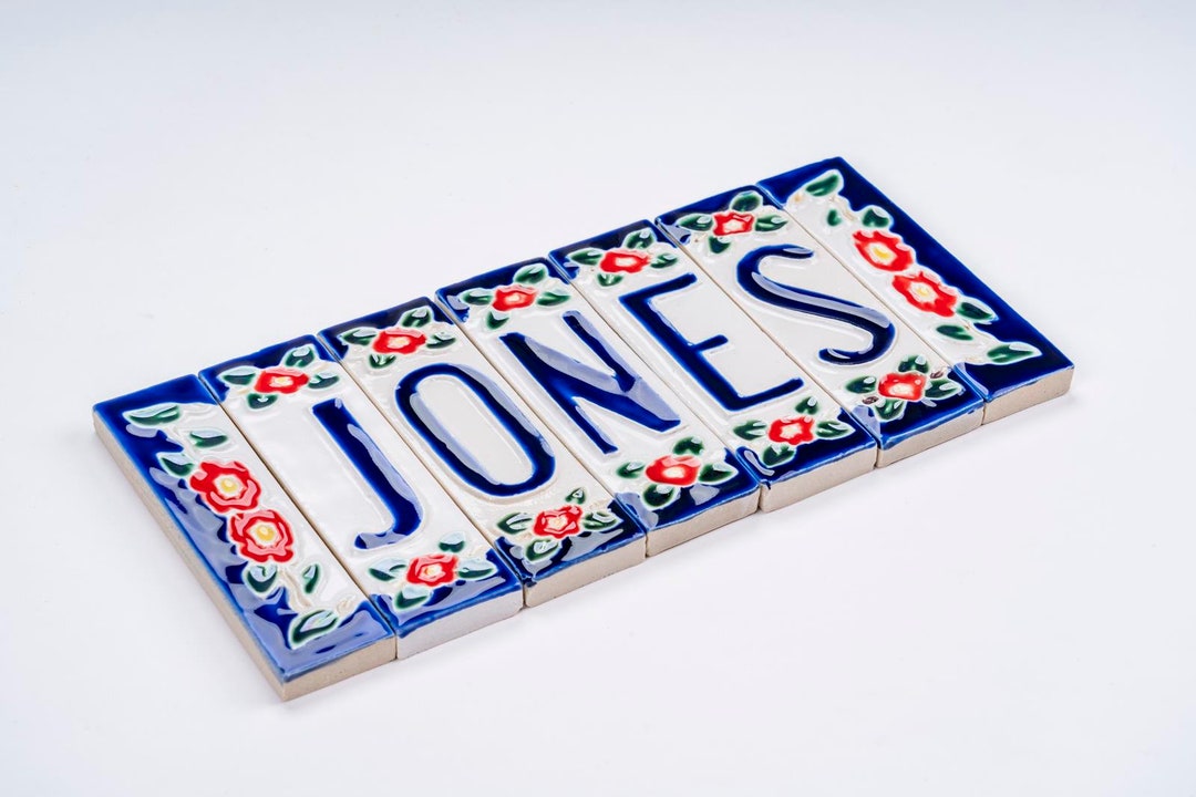Handmade Ceramic Name Plates Tiles Etsy