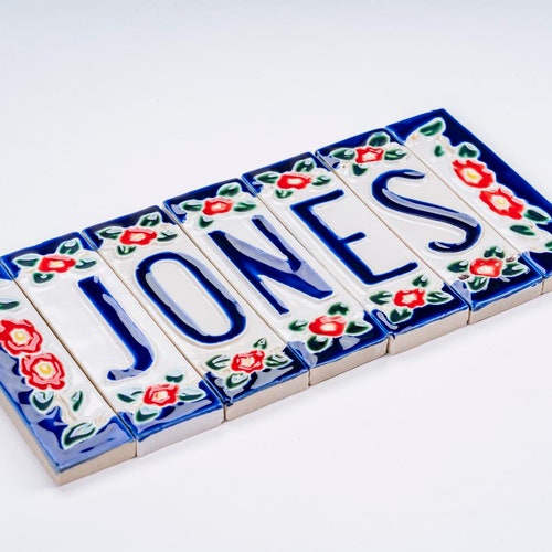 Handmade Ceramic Name Plates Tiles Etsy