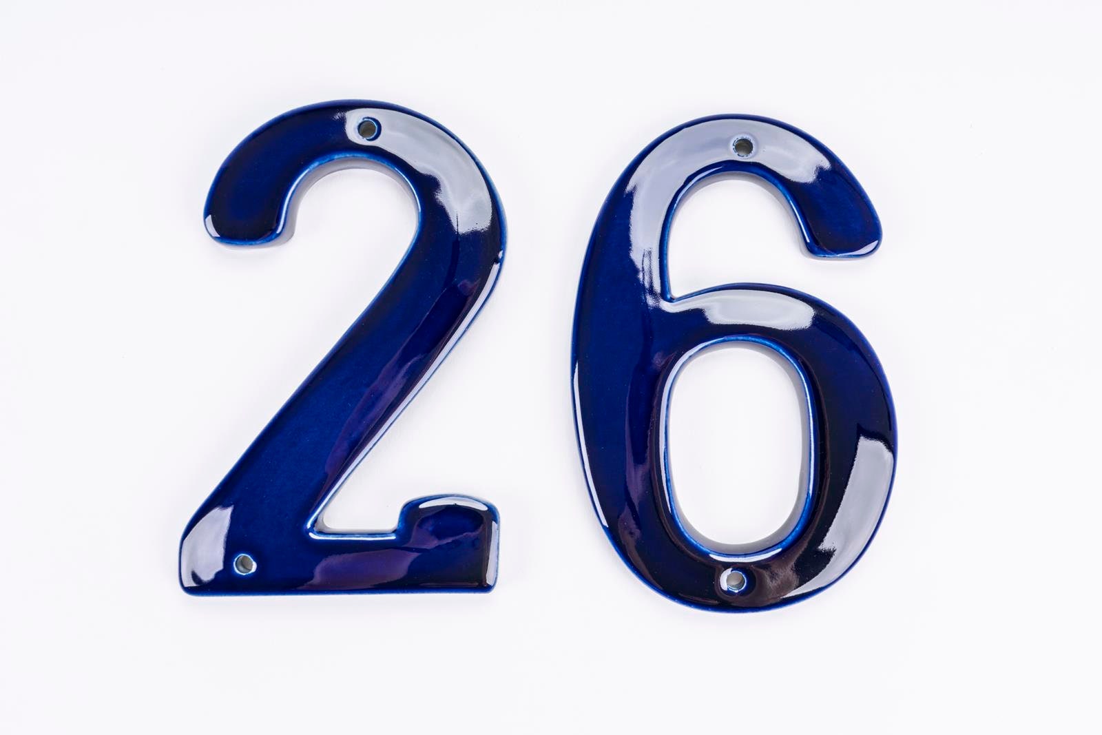 Ceramic Handmade House Numbers Etsy UK