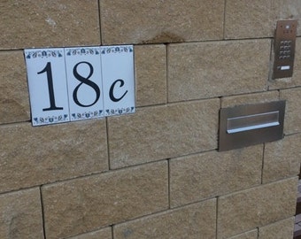 Ceramic House Number! XXL - Folk
