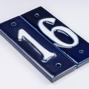 Ceramic House Number. Hand-made! 13 cm