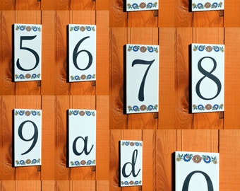 Unique Ceramic House Number! Made in Poland