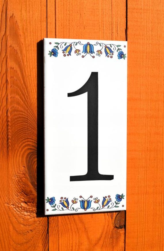 Ceramic House Number! Kashubia 20 Cm - Etsy