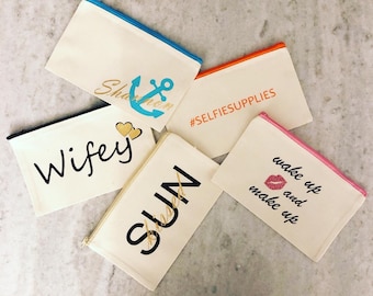 Canvas Cosmetic Bags, Canvas Accessories Bag