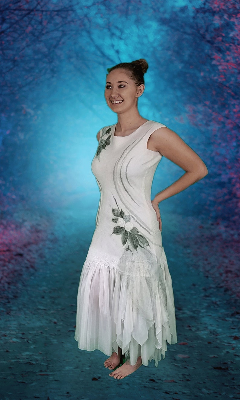 Alternative Wedding Dress Tea Length Adult Woodland Fairy Etsy