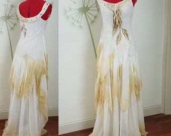 Cream Wedding Dress Etsy