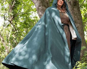 Cotton Canvas Cloak w/ Pointed Hood, Medieval Cloak, Hooded Cloak, Renaissance Fair Cloak, Medieval Cape, Gora Cloak, Unisex Medieval Cloak