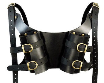 Dual LARP Sword Back Harness - Double Sword Holder - #DK1055