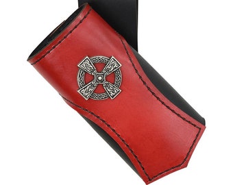 Celtic Warrior Sword Frog - Leather Sword Holder - #DK1076-3