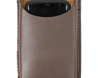 Open Top Leather Phone Holder - Medieval Holder - Leather Accessory - #DK7126